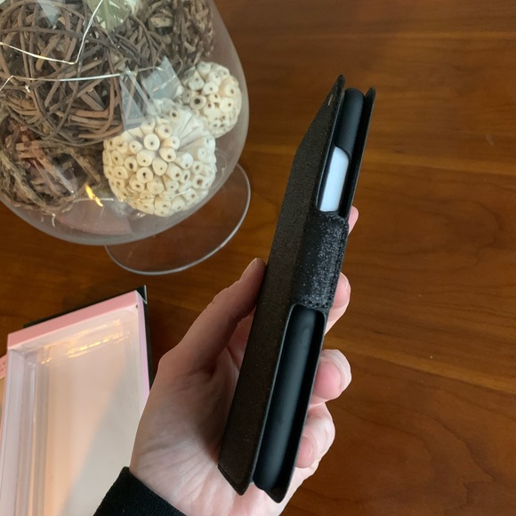 Kate Spade ♠️ Black Sparkle iPhone X/XS Wrapfolio - Picture 3 of 6